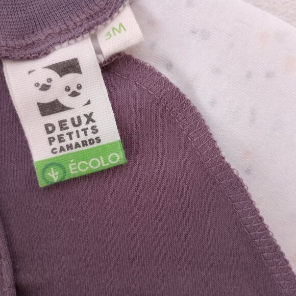 Baby Girls Two-Piece Pyjama Set Organic Cotton Soft Cozy Comort Colorful Sz 3M - Picture 2 of 8